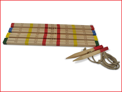 Bex stick on line is een houten werpspel voor jong en oud