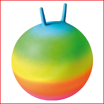 een springbal regenboog met een diameter van 50 cm