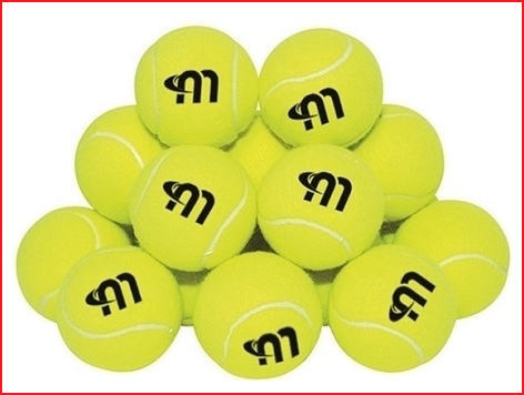 duurzame tennisballen training in hard rubber bedekt met vilt