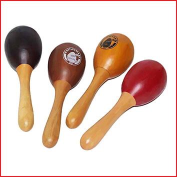 kleinere houten sambaballen ideaal voor kinderen