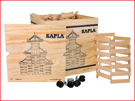 deze Kapla box 1000 plankjes wordt geleverd met 4 stevige zwenkwieltjes