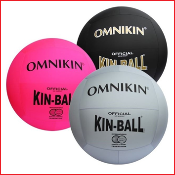 3 verschillende uitvoeringen van de Omnikin Kin-Ball sportbal