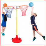zij aan zij gemonteerde basketbalringen combineerbaar met ons Big Red systeem
