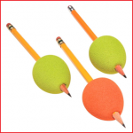 een set van 3 potloodgrepen ter ontwikkeling van de handspieren