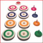 indoor curling set met katoenen draagtas