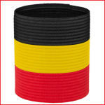kapiteinsband in de Belgische driekleur