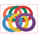 6 vloermarkeringen in de vorm van een cirkel