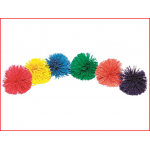 pompom ballenset in 6 verschillende kleuren