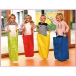 set van 4 gekleurde springzakken voor kinderen