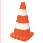 verkeerskegel met een hoogte van 24 cm