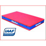 een IAAF goedgekeurde hoogspringmat van 600 x 400 x 70 cm
