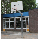 basketbalpaal voor buiten inclusief basketbalbord en basketbalring