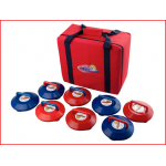 een curling set met doel voor indoor gebruik