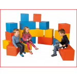 set van 18 grote speelblokken foam
