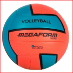 een volleybal Silver Megaform van goede kwaliteit voorzien van een antisliplaag in PU