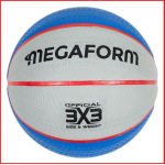 Rubberen basketbal 3x3 Megaform in de maat 6