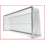 aluminium antivandalisme doel van 500 x 200 x 100 cm