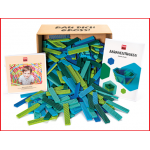 Bioblo classic pacific set met 600 gekleurde bouwblokjes