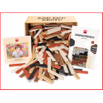 set van 600 Bioblo bouwblokken classic earth