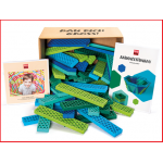 set van 60 Bioblo bouwblokken jumbo pacific
