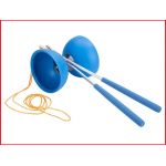 soepele rubberen diabolo met aluminium stokjes en koord