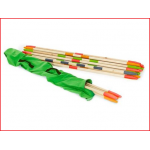 een mikado XL huren met 20 houten stokken van 140 cm