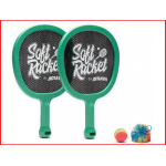 een soft racket set inclusief balletjes