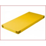 een lichte turnmat van 150 x 100 x 8 cm met klittenband