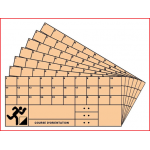 set van 10 controlekaarten voor oriëntatieloop