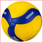 de volleybal Mikasa V200W is de officiële wedstrijdbal voor de OS, het WK en EK