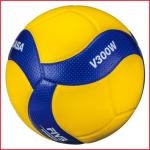 de volleybal Mikasa V300W is een wedstrijdbal van zeer hoge kwaliteit