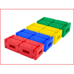 multifunctionele blokken geleverd in een set van 4 kleuren