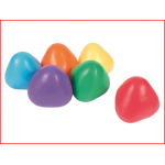 set van 6 piramide ballen in verschillende kleuren