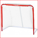 een metalen hockeydoel van 127 x 106,7 x 66 cm