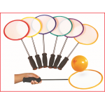 set van 6 badaloon rackets inclusief 144 ballonnen