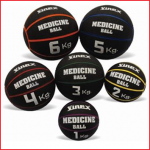 opblaasbare rubberen medicine ball van 1 kg met paarse uitlijning