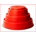 de Gonge Build 'N Balance Top 24 cm is een rode ronde basis