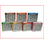 set van 7 blocs met 500 bingokaarten