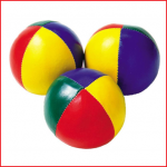 set van 3 jongleerballen met een diameter van 70 mm