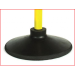 een zwaardere rubberen basis voor gymnastiekstokken met 25 mm diameter