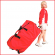 een rode XL opbergtas van 102 x 45 x 45 cm