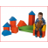 set van 16 speelblokken foam mini voor kinderen tot 2 jaar