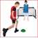 een spelletje voetbal spelen met de Saturn bal