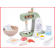 complete houten mixer set met voedingsproducten