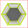 het speelveld van Paddlesmash is een korf bestaande uit een bodem en een hexagonaal net