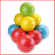 set zachte ballen met een diameter van 16 cm