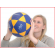 een korfbal met goede grip en controle