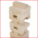 Jenga giga eco bestaande uit 56 grote blokken met elk een afmeting van 21 x 7 x 4,7 cm