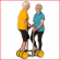 gebruik de telescoopsteunen samen met de Pedalo Combi