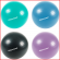 gekleurde fitnessballen in meerdere diameters